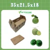 60x24x38 – Combo 5 thùng carton có quai đựng gà có lỗ thông thoáng